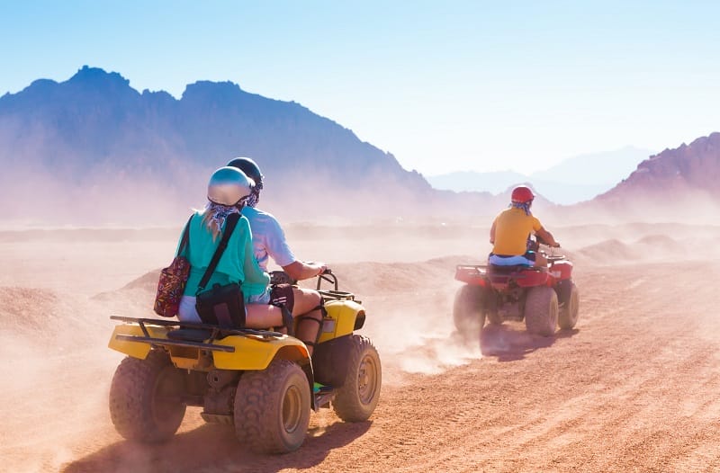 Quad bike adventure with camel ride, BBQ and show in Marsa Alam